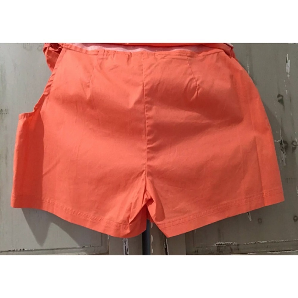SAHALIE Sz 4 Orange Stretch Active Skort - Picture 5 of 8